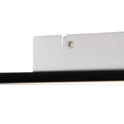 QAZQA Led Paneel Zwart 40 Cm Incl. Led Met Afstandsbediening - Live