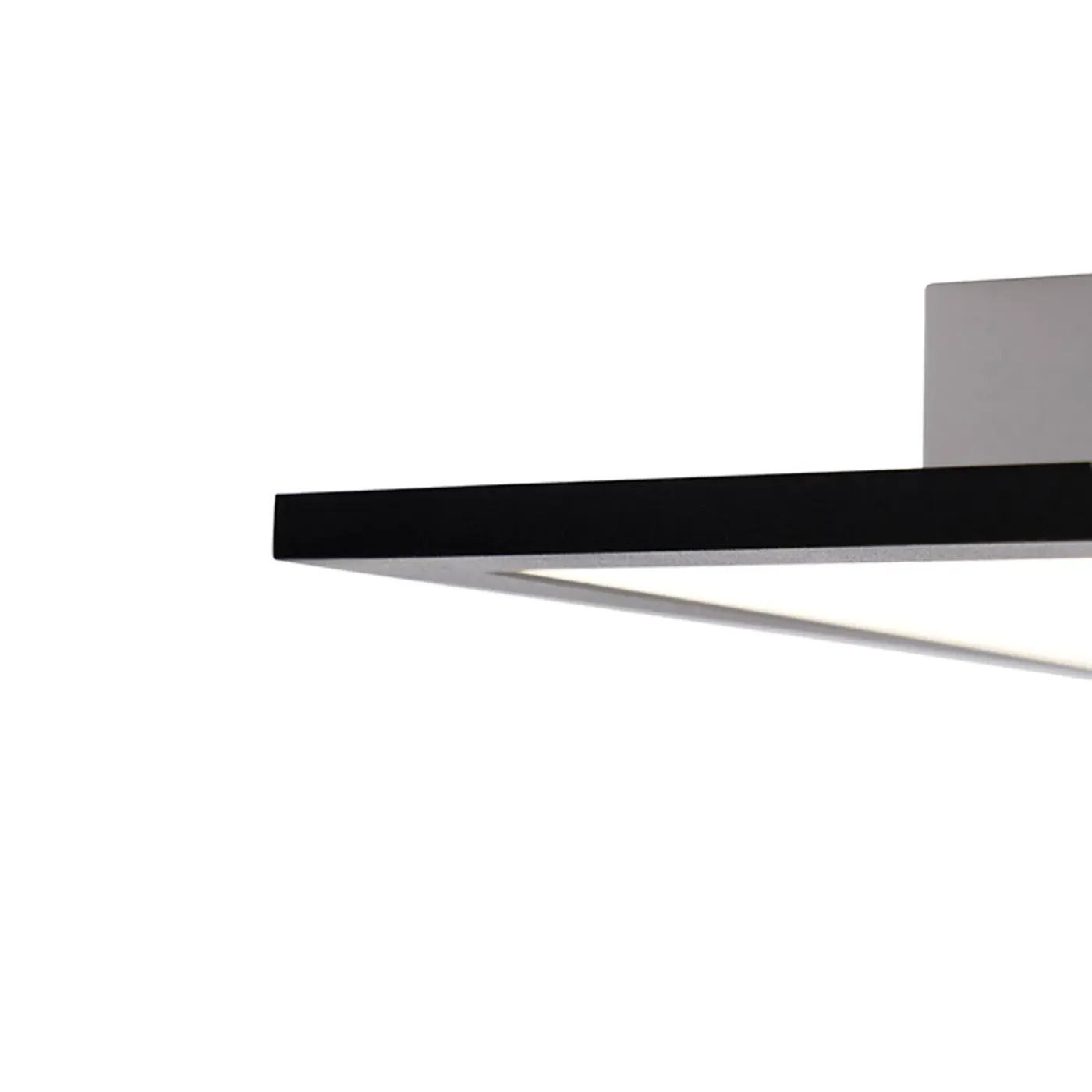 QAZQA Led Paneel Zwart 40 Cm Incl. Led Met Afstandsbediening - Live