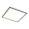 QAZQA Led Paneel Zwart Vierkant Incl. Led 3-staps Dimbaar - Reeves