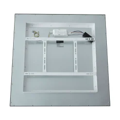 QAZQA Led Paneel Zwart Vierkant Incl. Led 3-staps Dimbaar - Reeves