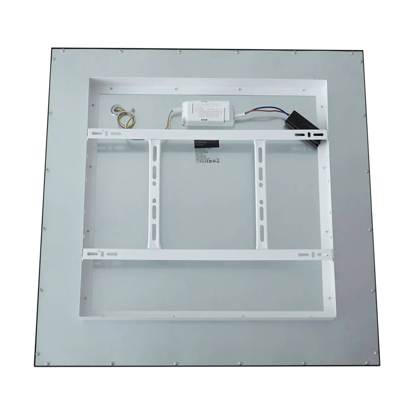 QAZQA Led Paneel Zwart Vierkant Incl. Led 3-staps Dimbaar - Reeves