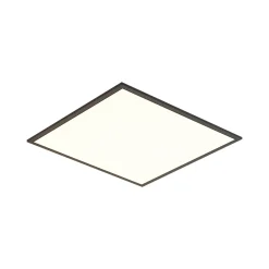 QAZQA Led Paneel Zwart Vierkant Incl. Led 3-staps Dimbaar - Reeves