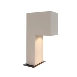 Qazqa Modern Buiten Paaltje Grijs 35cm Ip44 - Pompei