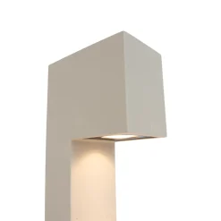 Qazqa Modern Buiten Paaltje Grijs 35cm Ip44 - Pompei