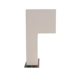 Qazqa Modern Buiten Paaltje Grijs 35cm Ip44 - Pompei
