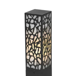 Qazqa Modern Buiten Paaltje Zwart 90 Cm Ip44 - Nicole
