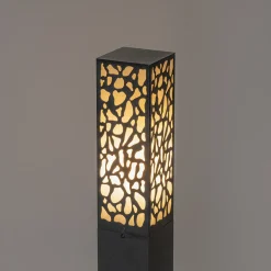 Qazqa Modern Buiten Paaltje Zwart 90 Cm Ip44 - Nicole