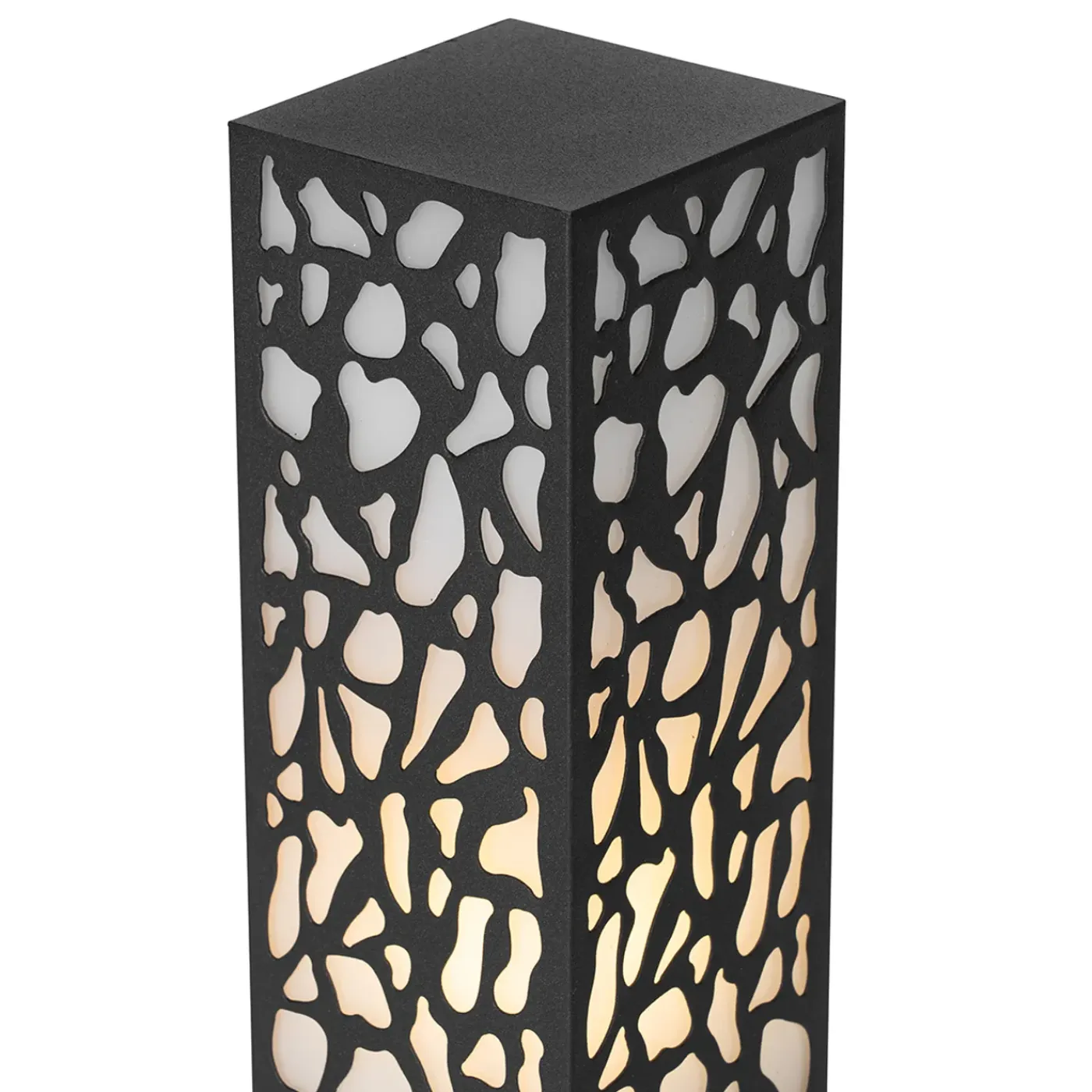 QAZQA Modern Buiten Paaltje Zwart 60 Cm Ip44 - Nicole