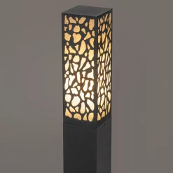 QAZQA Modern Buiten Paaltje Zwart 60 Cm Ip44 - Nicole