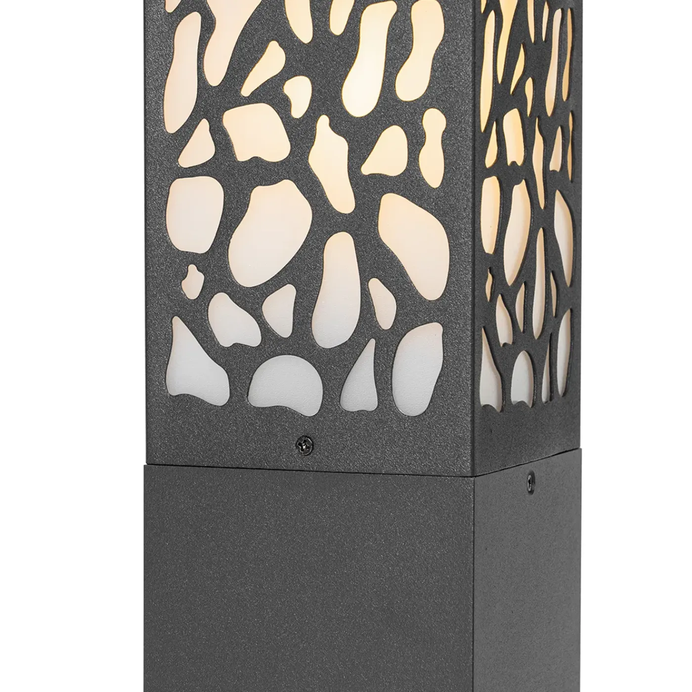 QAZQA Modern Buiten Paaltje Zwart 60 Cm Ip44 - Nicole