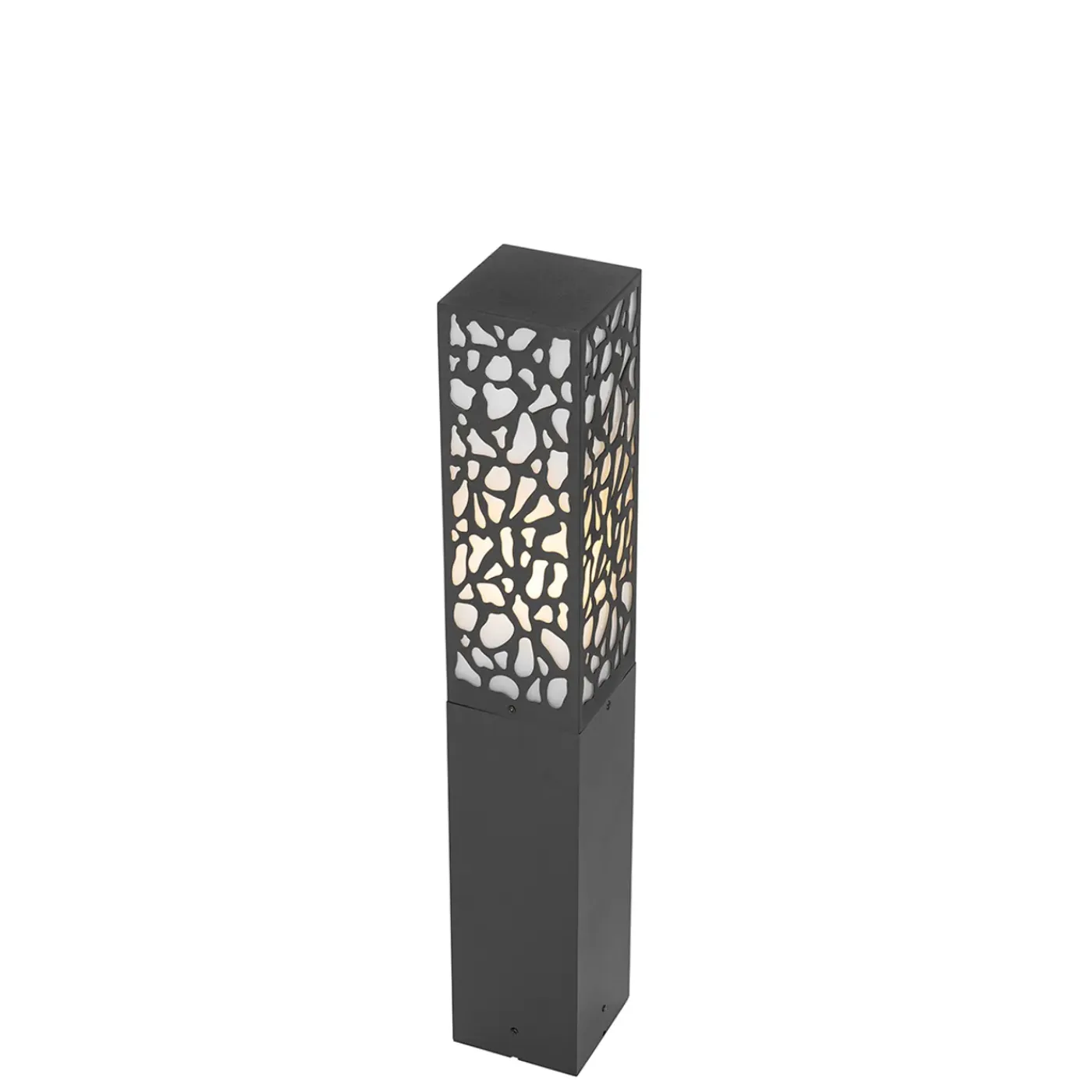QAZQA Modern Buiten Paaltje Zwart 60 Cm Ip44 - Nicole