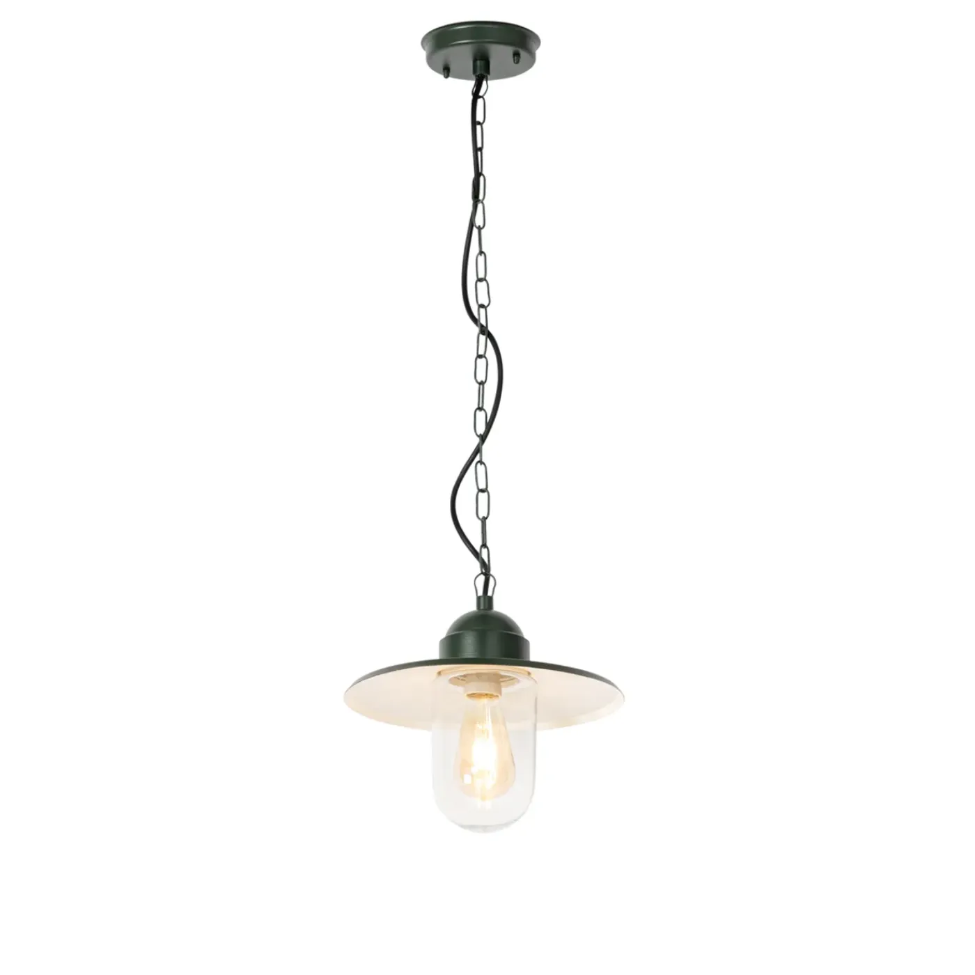 QAZQA Moderne Buiten Hanglamp Donkergroen Ip44 - Kansas