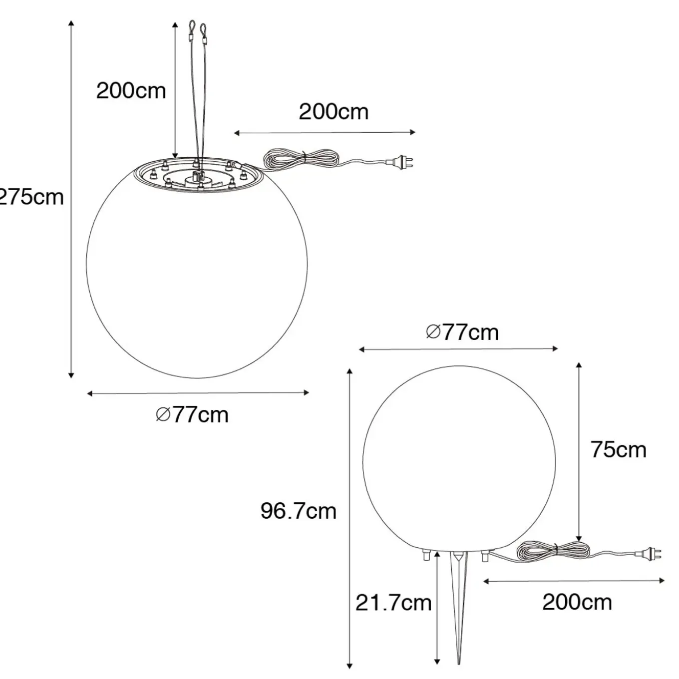 Qazqa Moderne Buitenlamp Grijs 77 Cm Ip65 - Nura