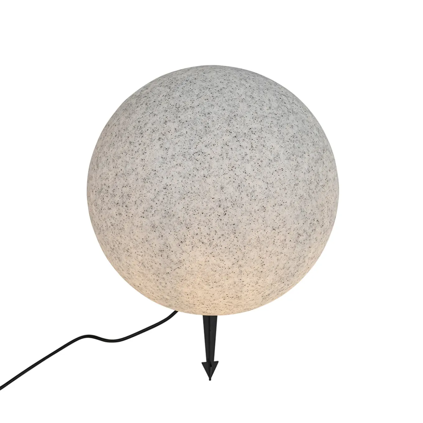Qazqa Moderne Buitenlamp Grijs 45 Cm Ip65 - Nura