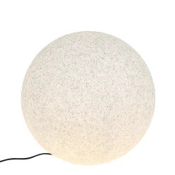 QAZQA Moderne Buitenlamp Grijs 56 Cm Ip65 - Nura