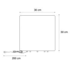 Qazqa Moderne Buitenlamp Wit 30 Cm Vierkant Ip44 - Nura