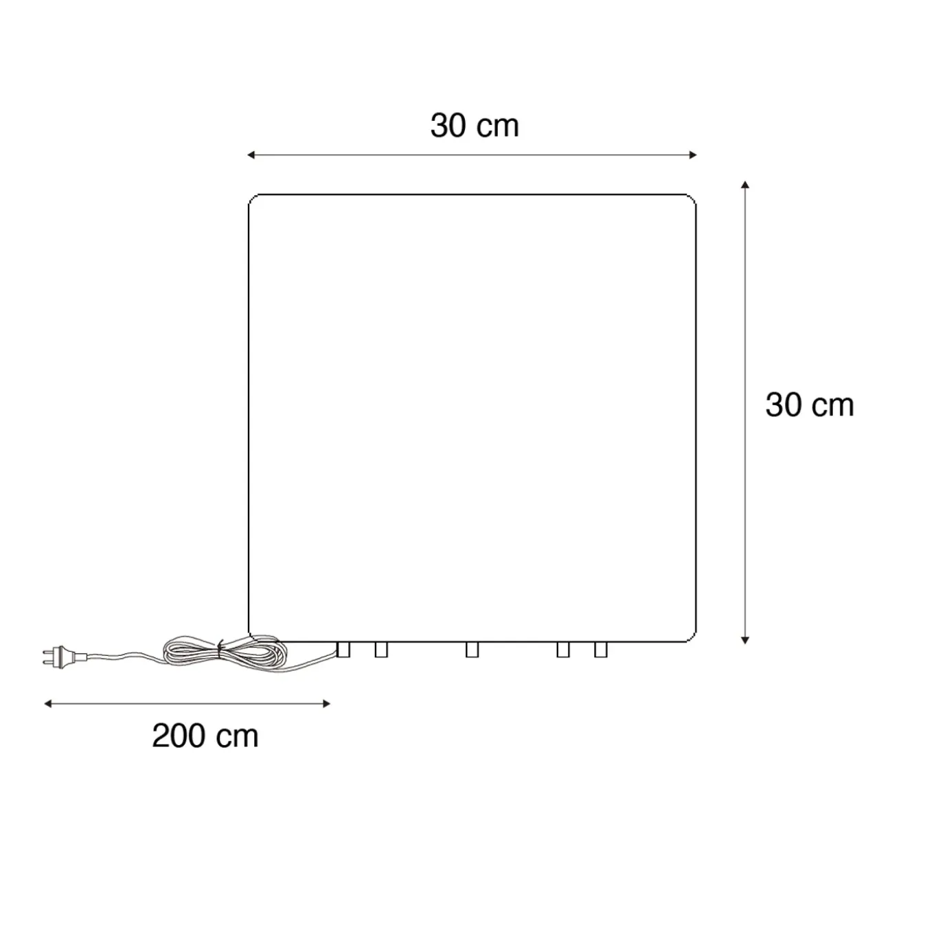 Qazqa Moderne Buitenlamp Wit 30 Cm Vierkant Ip44 - Nura