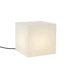 Qazqa Moderne Buitenlamp Wit 30 Cm Vierkant Ip44 - Nura