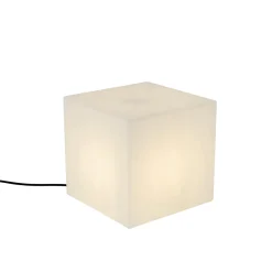 Qazqa Moderne Buitenlamp Wit 30 Cm Vierkant Ip44 - Nura
