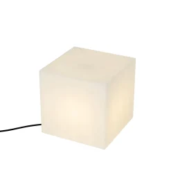 Qazqa Moderne Buitenlamp Wit 30 Cm Vierkant Ip44 - Nura