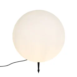 Qazqa Moderne Buitenlamp Wit 56 Cm Ip44 - Nura
