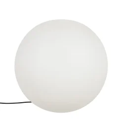 Qazqa Moderne Buitenlamp Wit 56 Cm Ip44 - Nura