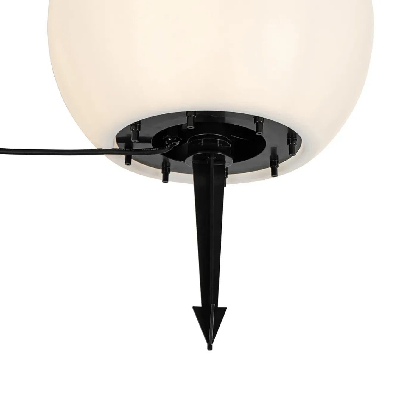 QAZQA Moderne Buitenlamp Wit 35 Cm Ip44 - Nura