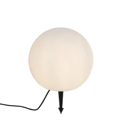 QAZQA Moderne Buitenlamp Wit 35 Cm Ip44 - Nura