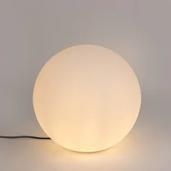 QAZQA Moderne Buitenlamp Wit 45 Cm Ip44 - Nura