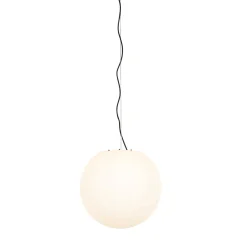 QAZQA Moderne Buitenlamp Wit 45 Cm Ip44 - Nura