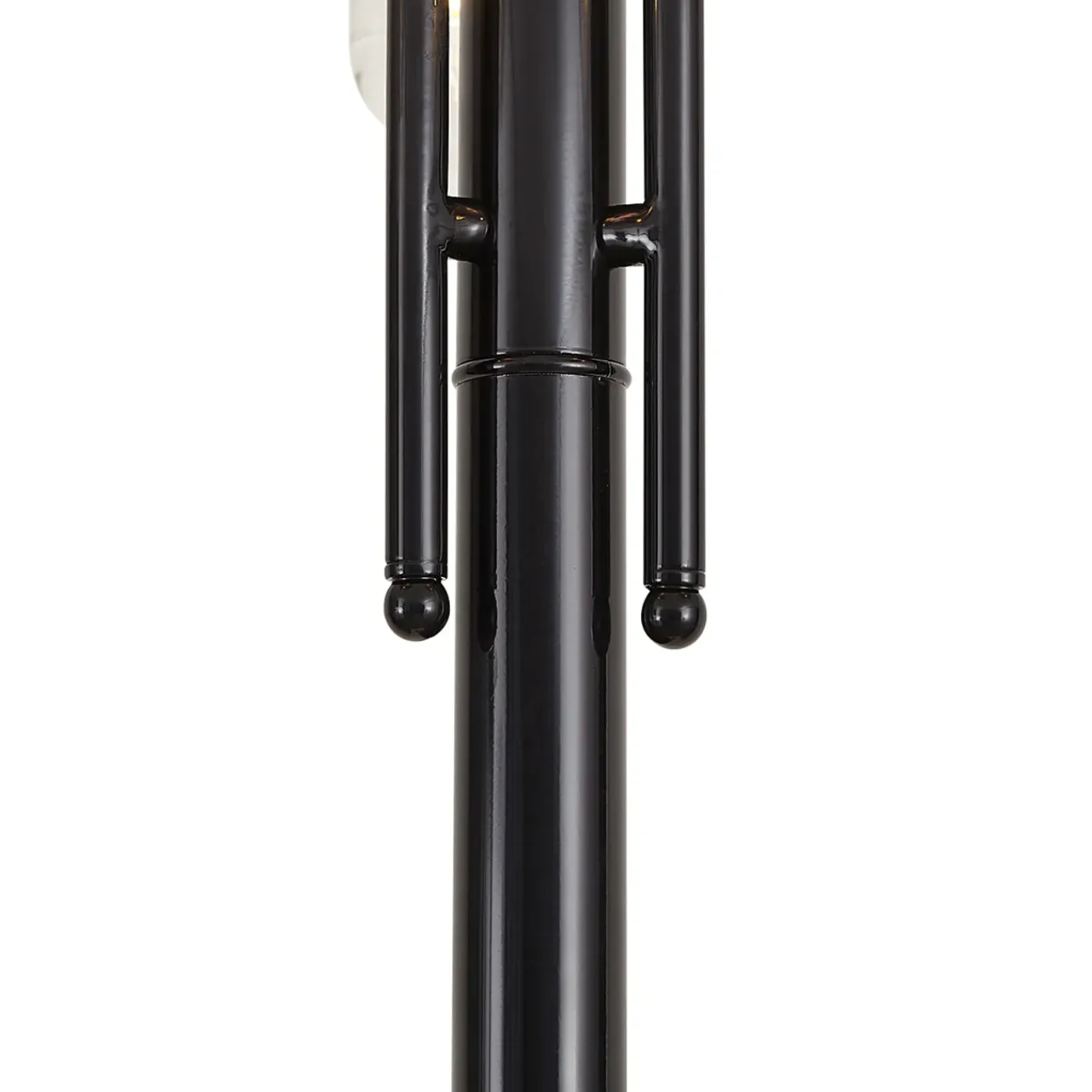 QAZQA Moderne Buitenlamp Zwart Met Koper 235cm 3-lichts Ip44 - Kansas