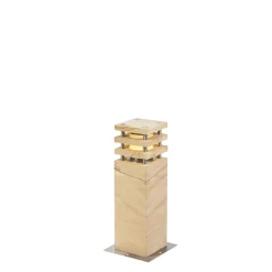QAZQA Moderne Staande Buitenlamp Zandsteen 40 Cm - Grumpy