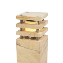 QAZQA Moderne Staande Buitenlamp Zandsteen 40 Cm - Grumpy