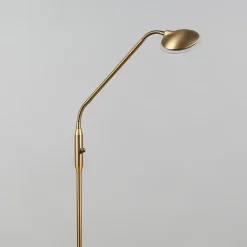 Qazqa Moderne Vloerlamp Brons Incl. Led - Eva