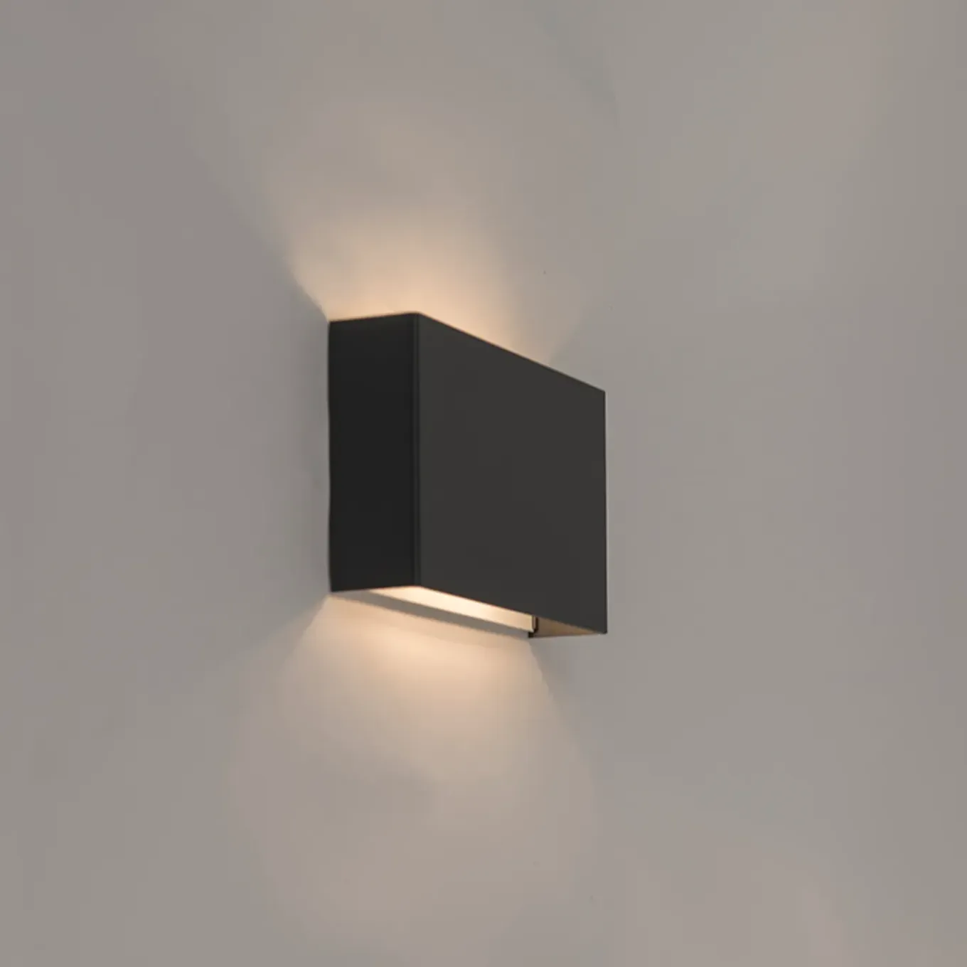 Qazqa Moderne Wandlamp Zwart 2-lichts - Otan