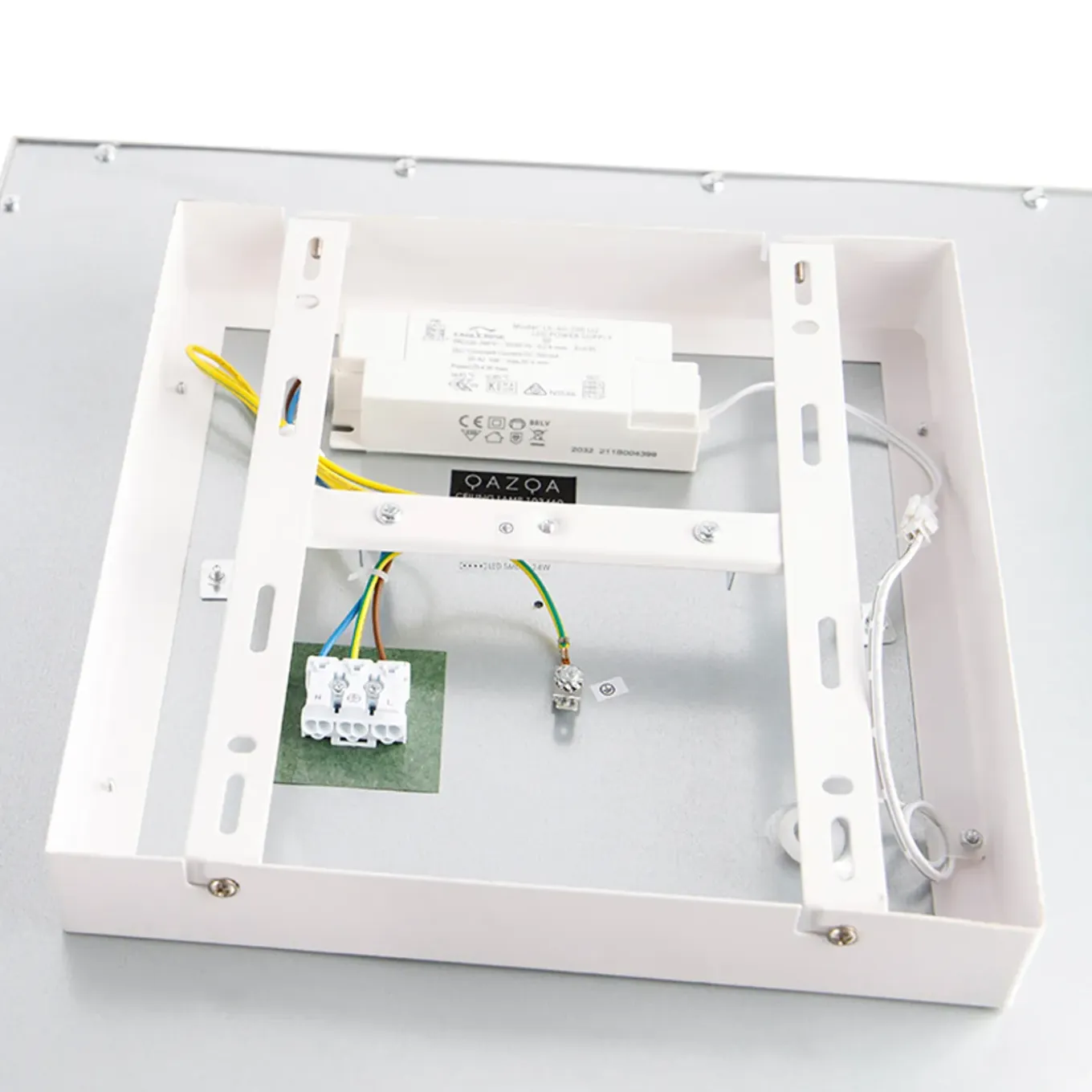 Qazqa Modern Led-paneel Staal 40 Cm Incl. Led - Liv