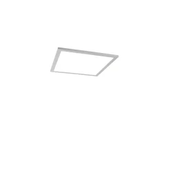 Qazqa Modern Led-paneel Staal 40 Cm Incl. Led - Liv