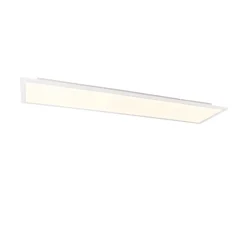 Qazqa Modern LED Paneel Staal 120 Cm Incl. LED 4-staps Dimbaar - Liv