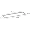 QAZQA Modern Led Paneel Staal 120 Cm Incl. Led - Liv