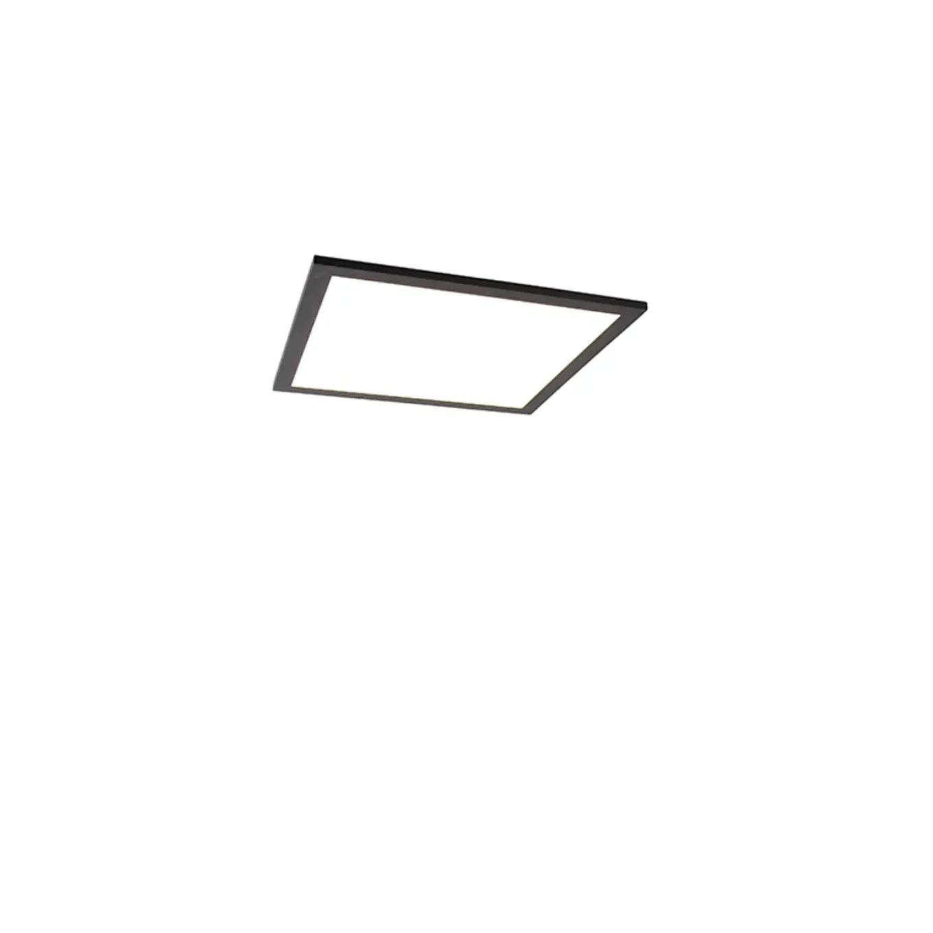 Qazqa Modern Led Paneel Zwart 40 Cm Incl. Led - Liv