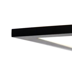 Qazqa Modern Led Paneel Zwart 40 Cm Incl. Led - Liv