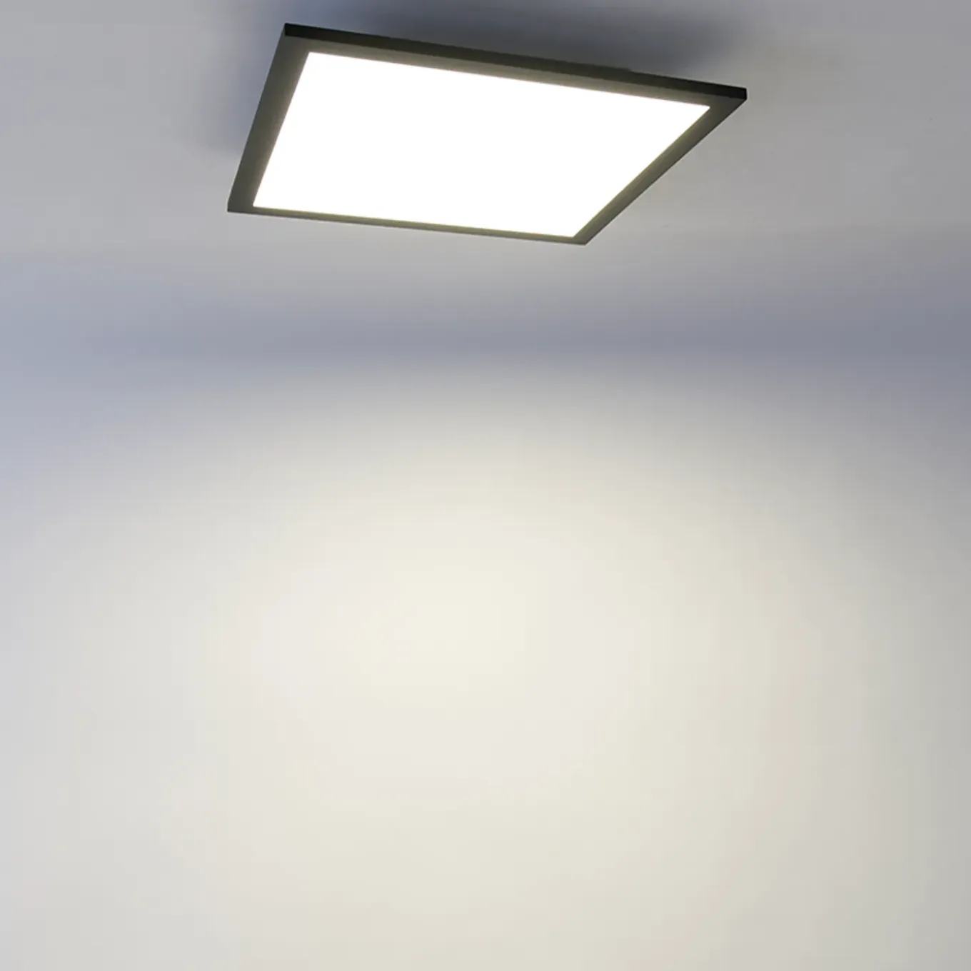 Qazqa Modern Led Paneel Zwart 40 Cm Incl. Led - Liv