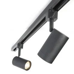 QAZQA Modern Railsysteem Met 6 Spots Zwart 1-fase 286cm - Iconic Jeana
