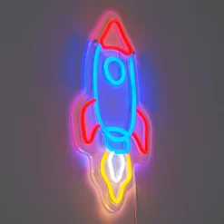 Qazqa Neon Wandlamp Multicolor Incl. Led - Rocket