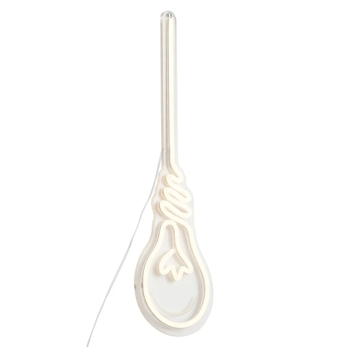 QAZQA Neon Wandlamp Warm Wit Incl. Led - Light Bulb