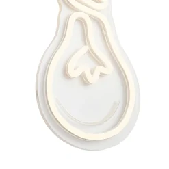 QAZQA Neon Wandlamp Warm Wit Incl. Led - Light Bulb