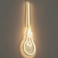 QAZQA Neon Wandlamp Warm Wit Incl. Led - Light Bulb