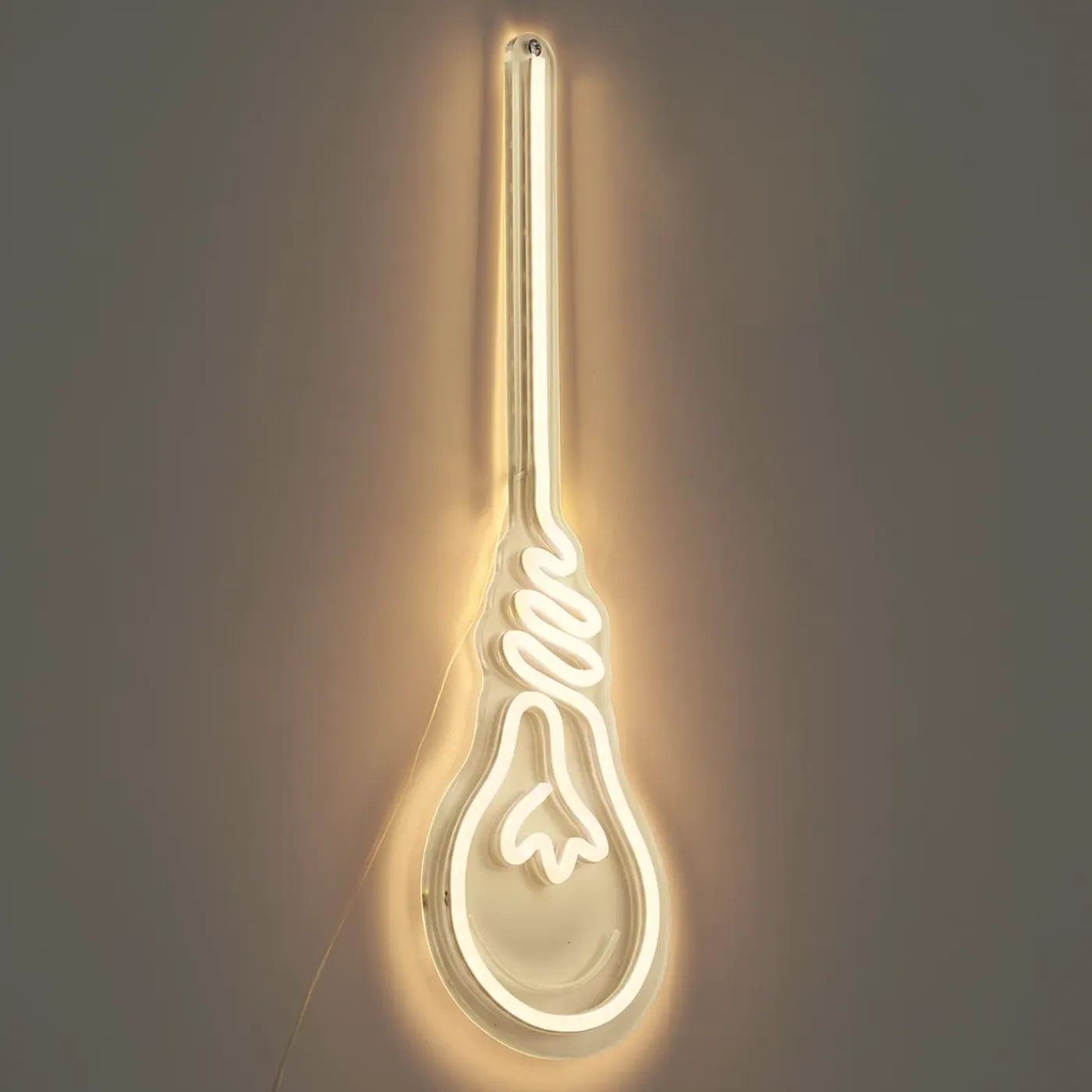 QAZQA Neon Wandlamp Warm Wit Incl. Led - Light Bulb
