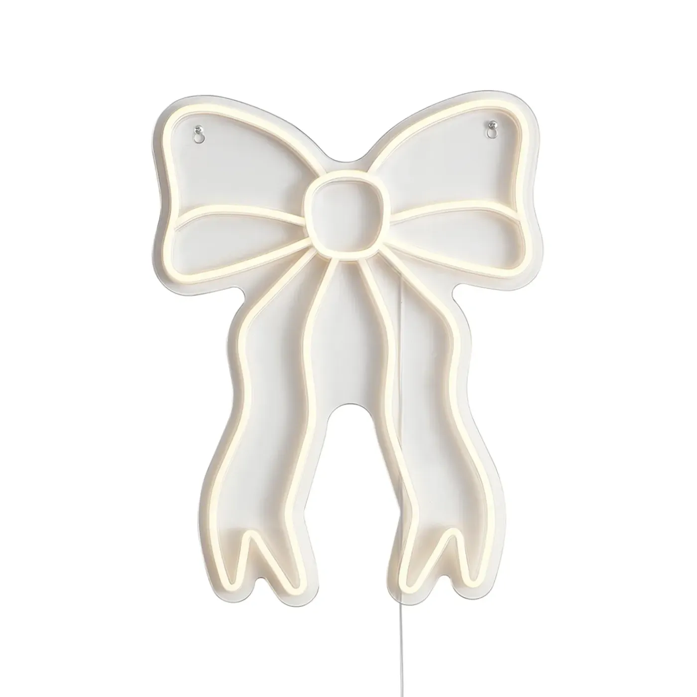 QAZQA Neon Wandlamp Warm Wit Incl. Led - Bow