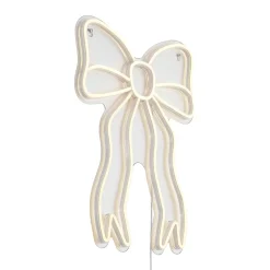 QAZQA Neon Wandlamp Warm Wit Incl. Led - Bow